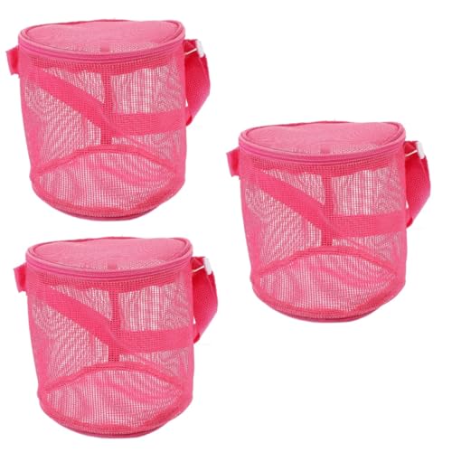 ibasenice 3St Strand Aufbewahrungstasche Sandkastenspielzeug Faltbare Einkaufstasche Strand-Mesh-Tasche Strandtasche für Kinder Strandtasche Kinder Strandversorgung Kinder Strandtasche PVC von ibasenice