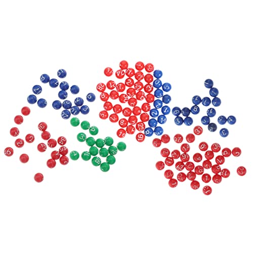 ibasenice 3er-Packungen Ball Der Lotteriemaschine Jetons Zahlenbälle Party Tombola Bälle Bingomaschine Elektronisch Bingo- Mini-Pong-bälle Gewinnspielkugeln Spielball Verlosen Plastik von ibasenice