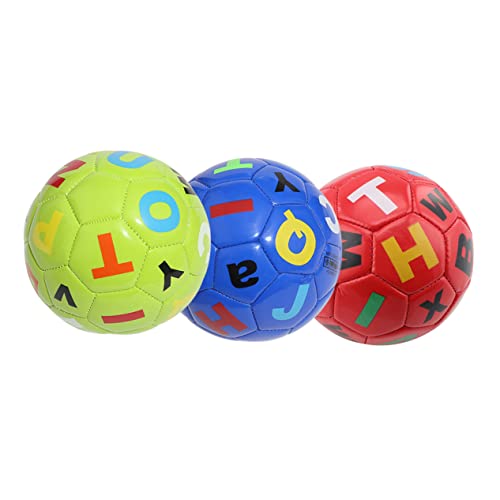 ibasenice 3st Fußball Sportspielzeug Fußbälle Kleinkindspielzeug Spielzeugbälle Kleinkinderball Kinderspiele Bällebad Für Babys Babybälle Outdoor- Für Kleinkinder PVC von ibasenice