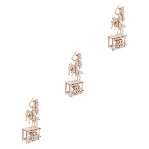 ibasenice 3St Holzpuzzle Spielzeug Geschenke für Kinder Mechanische Puzzles Holz mechanisches Puzzle Rätsel Spielset Holz handgemachtes Kunsthandwerk für Erwachsene 3D-Puzzle hölzern von ibasenice