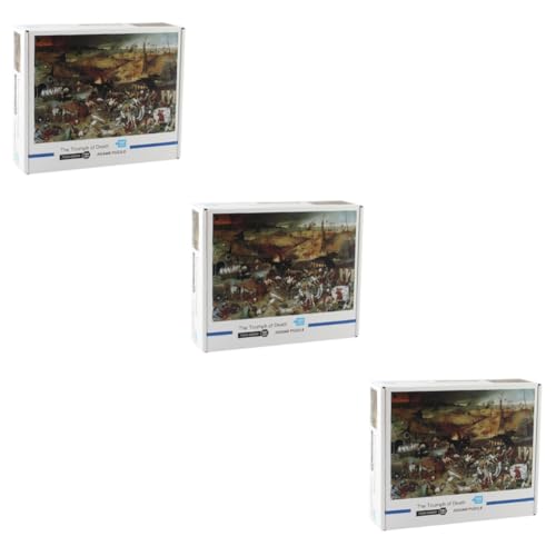 ibasenice 3st -Puzzle des Todes Puzzle Holz Puzzle-Spielzeug Heimspielzeug Rätsel Für Erwachsene Puzzle Papier Spielzeuge Geschenk Stressabbauer Kind von ibasenice