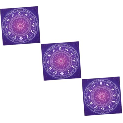 ibasenice 3st Tarot-tischdecke Weissagung Tischtuch Tarot Tisch Abdeckung Weissagung Wandteppich Tarot Altartuch Altar-Tarot-kartentuch Wicca-zubehör Und Werkzeuge Tischläufer Polyester von ibasenice