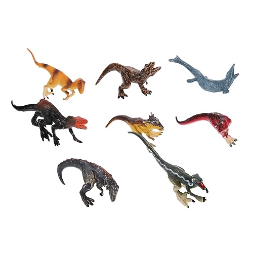 ibasenice 4 Sätze Dinosaurier-kuchen Dekorieren Mini-dinosaurierfigur Kuchen-dinosaurier-ornament Dinosaurier-kuchendekore Kognitives Dinosauriermodell Party Plastik 8 Stück * 4 von ibasenice