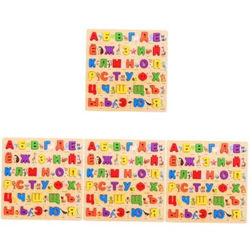 ibasenice 4 Sätze Russisches Puzzle Russisches Buchstaben Puzzle Russisches Alphabet Puzzle Alphabet Lernspielzeug Für Kleinkinder Puzzle Für Kleinkinder Russische Buchstaben von ibasenice