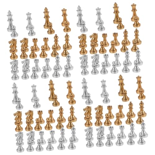 ibasenice 4 Sätze Stück Schachbrett Schach hochzeitsspiel brettspiel Schachfiguren mit besonderem Design Schachfiguren Set Logikspiel Schachspiel Schach Ersatz Schachbrett zubehör Plastik von ibasenice