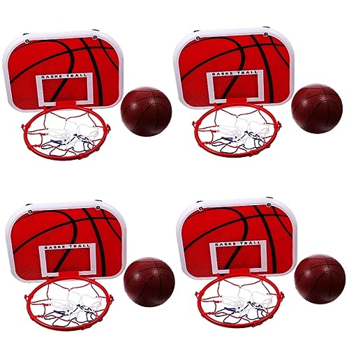 ibasenice 4 Sätze hängender Basketballkorb Basketballrahmen für Kinder hängender Basketballrahmen Basketball Hoop Indoor Mini Basketball Hoop Spielzeug Basketballkorb für Kinder von ibasenice