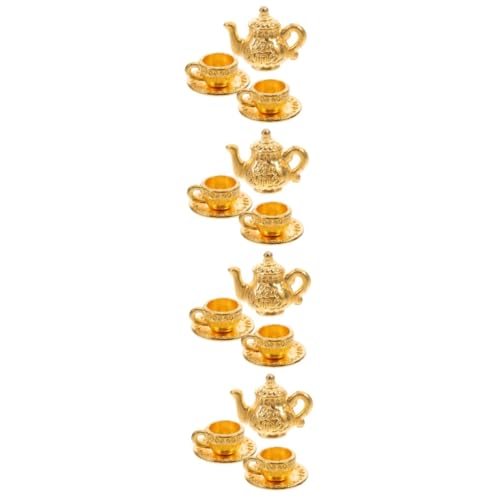 ibasenice 4 Sets Mini Aus Metall Mini Wasserbecher Zubehör Winzige Teetasse Puppenhaus Rollenspielspielzeug Puppenhaus Küchenbedarf Kinderspielzeug Kleinkindspielzeug von ibasenice