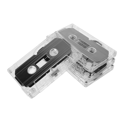 ibasenice 4 Stück 5 Stück Tonband Kassetten Mikro-audiorecorder Audiokassette 30 Min Kassette Leere Kassette Rauscharmes Band Musik-Recorder Leere Tonbänder Transparent Plastik von ibasenice