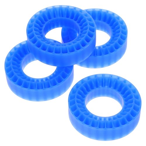 ibasenice 4 Stück Fernbedienung für Autoreifen Ferngesteuertes Auto Reifen Einlagen / / RC Crawler Reifen Einlagen RC Auto Zubehör RC-Zubehör Zubehör für RC-Autos Silikon-Gummi Blue von ibasenice