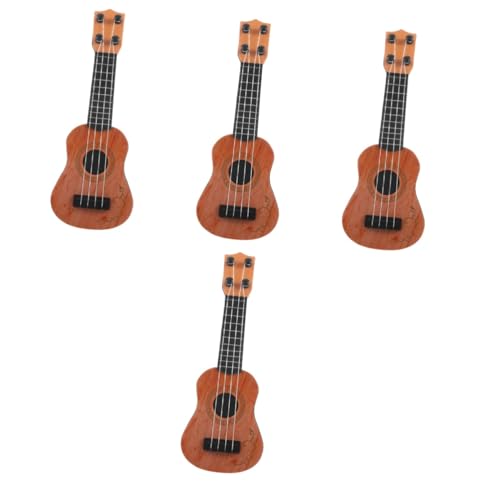 ibasenice 4 Stück Gitarrenspielzeug für Kinder Ukulele Musikspielzeug Musikinstrument-Spielzeug Kinder Gitarre Spielzeug Musikalisches Spielzeug für Kinder Gitarreninstrument trainieren Abs von ibasenice