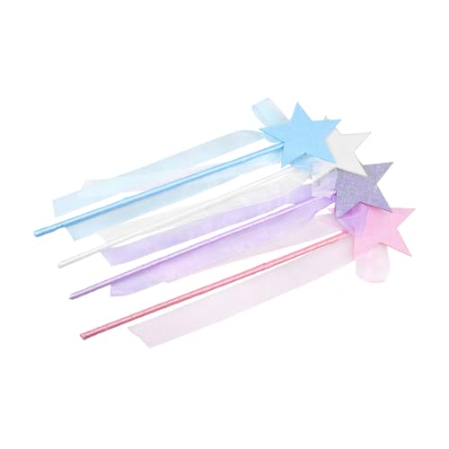 ibasenice 4 Stück Glitzernde Teilig Fairy Wands mit Sternen Farbenfrohe Magische Stäbe für Kostüm Geburtstag Halloween Cosplay und Partydeko Leicht und Robust für Fantasievolles Spiel ibasenice 4 Stück Glitzernde Teilig Fairy Wands mit Sternen Farbenfrohe Magische Stäbe für Kostüm Geburtstag Halloween Cosplay und Partydeko Leicht und Robust für Fantasievolles Spiel von ibasenice