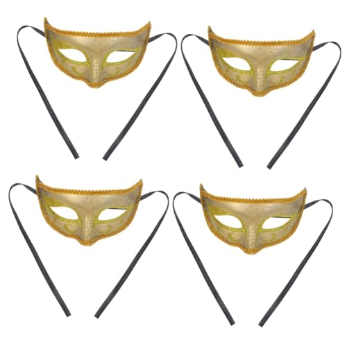 ibasenice 4 Stück Maskerade-maske Schickes Kleid Kostüm Karnevalsmasken Ball Masken Damenmasken Blumenmaske Venezianische Partymaske Retro-maske Masken Für Tanzpartys Antike Masken Abs von ibasenice