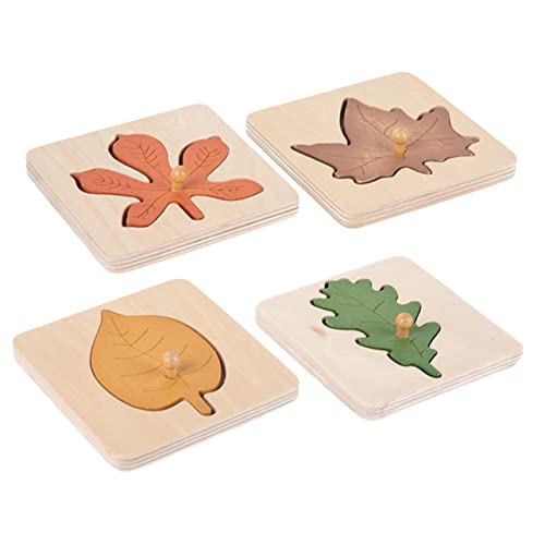 ibasenice 4 Stück Montessori Holzpuzzle Teiliges Herbst Blattform Lernspielzeug für Vorschulkinder Pädagogisches Steckpuzzle zur Kognitiver Fähigkeiten und Feinmotorik Sicheres Holzspielzeug ibasenice 4 Stück Montessori Holzpuzzle Teiliges Herbst Blattform Lernspielzeug für Vorschulkinder Pädagogisches Steckpuzzle zur Kognitiver Fähigkeiten und Feinmotorik Sicheres Holzspielzeug von ibasenice