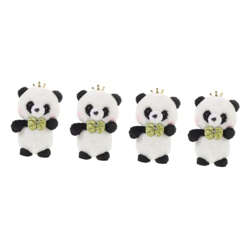 ibasenice 4 Stück Panda Plüschtier Stofftier Haushaltsstofftier Schlafzimmer Panda Spielzeug Süßer Panda Plüschtier Stoffpuppe Schöne Panda Puppe Panda Puppenspielzeug Schönes von ibasenice