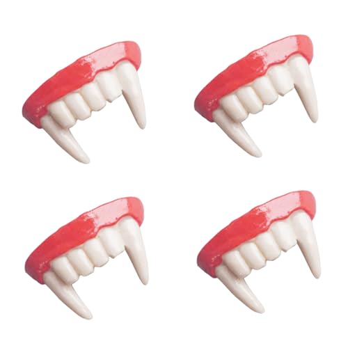 ibasenice 4 Stück Realistische Vampirzähne für Erwachsene Langlebige Resin-Fake-Fangs Sicherer Halt Wiederverwendbar für Halloween Cosplay Zombie Dämonen-kostüme ibasenice 4 Stück Realistische Vampirzähne für Erwachsene Langlebige Resin-Fake-Fangs Sicherer Halt Wiederverwendbar für Halloween Cosplay Zombie Dämonen-kostüme von ibasenice