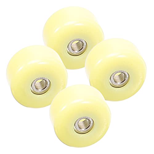 ibasenice 4 Stück Schreibtisch Spielzeug tischläufer Weihnachten rolf zuckowski Weihnachten Finger Roller Toys Zappelringe zappelt Kinderspielzeug Fingerroller-Modell Rostfreier Stahl Yellow von ibasenice