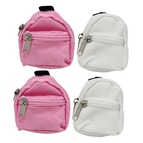 ibasenice 4 Stück Simulation Schultasche Mini-Puppentasche Mini-Puppenrucksäcke Mini-Rucksack-Spielzeug kinderspielzeug Kinder Spielzeug Children Toys Mini-Rucksäcke Puppenrucksack Stoff von ibasenice