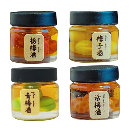 ibasenice 4 Stück Teiliges Miniatur-getränkeflaschen Puppenhaus Küche Realistische Deko zum Basteln und Langlebige Mini Flaschen für Kreative DIY-Arrangements und Sammelspaß ibasenice 4 Stück Teiliges Miniatur-getränkeflaschen Puppenhaus Küche Realistische Deko zum Basteln und Langlebige Mini Flaschen für Kreative DIY-Arrangements und Sammelspaß von ibasenice