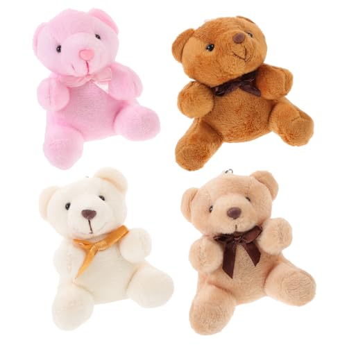 ibasenice 4 Stück Teiliges Plüsch bär Schlüsselanhänger Niedliche Kuscheltier Anhänger Weiche Plüschbär Taschenanhänger Leichte Rucksack Deko Detailreiche Realistische Plüschfiguren ibasenice 4 Stück Teiliges Plüsch bär Schlüsselanhänger Niedliche Kuscheltier Anhänger Weiche Plüschbär Taschenanhänger Leichte Rucksack Deko Detailreiche Realistische Plüschfiguren von ibasenice