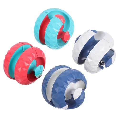 ibasenice 4 Stück Teiliges Stressabbau-Puzzle mit rotierendem Kugel-Track, kreatives Fidget-Spiel, Konzentration und Feinmotorik für Erwachsene, Büro, Zuhause, Reise und Geburtstagsgeschenke ibasenice 4 Stück Teiliges Stressabbau-Puzzle mit rotierendem Kugel-Track, kreatives Fidget-Spiel, Konzentration und Feinmotorik für Erwachsene, Büro, Zuhause, Reise und Geburtstagsgeschenke von ibasenice