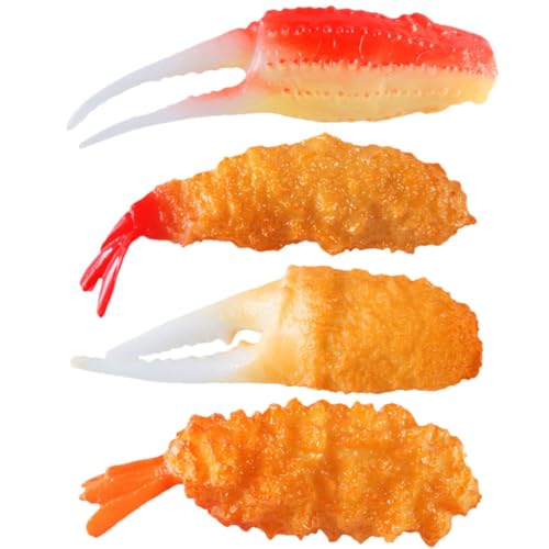 ibasenice 4 Stück Tempura-Modell für kinderspielzeug jucarii pentru copii spielzeuge für Toys for Kid Toys vorgeben Kochspielzeug Party-Requisite PVC von ibasenice