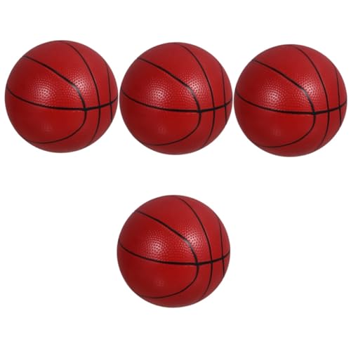 ibasenice 4 Stück Vinyl-Basketball spaß flummies f�r Kinder Stringy Balls Aktivitäten aktivity Spielplatzball Springball für Kinder Kickbälle für Kinder Kinderball Ball Spielen PVC Brown von ibasenice