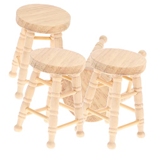 ibasenice 4 Stück puppenhaus hocker Mini Möbel Miniatur Barthekenstühle kinderspielzeug deko Kid Toys puppenhaus zubehör Bildungsspielzeug Miniaturhocker aus Holz hölzern Khaki ibasenice 4 Stück puppenhaus hocker Mini Möbel Miniatur Barthekenstühle kinderspielzeug deko Kid Toys puppenhaus zubehör Bildungsspielzeug Miniaturhocker aus Holz hölzern Khaki von ibasenice