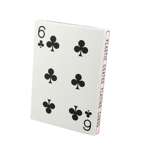 ibasenice 4 kreative Pokerkarten Heimspiel Poker-Kartenspiel Pokerkarte aus Papier große Spielkarten familienspiele Deck of Cards настольные игры Brettspiel-Poker Kartenspiel Spielen Weiß von ibasenice