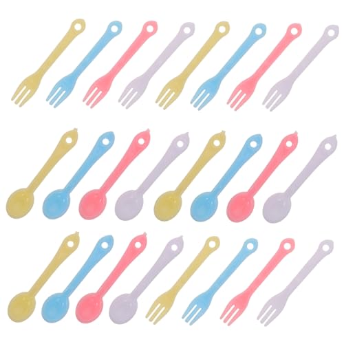 ibasenice 40 Sätze Teiliges Miniatur Geschirrset Bunte Kleine Kunststoff Gabeln und Löffel Kompakte Mini Bestecke für Puppenhaus Dekoration Kreatives Spiel ibasenice 40 Sätze Teiliges Miniatur Geschirrset Bunte Kleine Kunststoff Gabeln und Löffel Kompakte Mini Bestecke für Puppenhaus Dekoration Kreatives Spiel von ibasenice