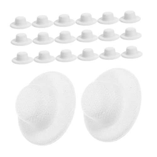 ibasenice 40 Stück Weiß Kleine Krempe Handgefertigte Puppenhüte Aus Weichem Stoff Für Bastelprojekte Partydekoration Und Kreative DIY Zubehör ibasenice 40 Stück Weiß Kleine Krempe Handgefertigte Puppenhüte Aus Weichem Stoff Für Bastelprojekte Partydekoration Und Kreative DIY Zubehör von ibasenice