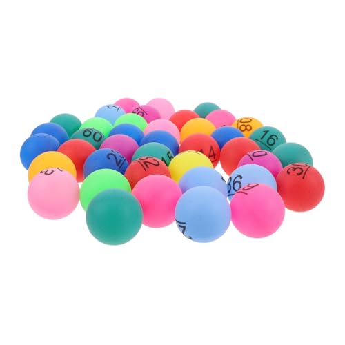 ibasenice 40st Lotteriekugeln Lotterie-spielball Tombola-kugelnummern Accessoires Lotterie Ball Automatenlotterie Lotterieball Tischtennis Lotterie Elektronisches Bingospiel Bingo-Rad Pp von ibasenice