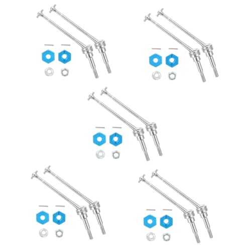 ibasenice 5 Sätze 12423 Antriebswelle Entfernter Autoschacht Kompakter Tauchschacht Professioneller Wellentausch Ferngesteuertes Autozubehör Remote-Auto-versorgung LKW Aluminiumlegierung von ibasenice