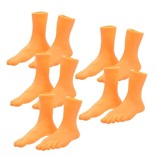 ibasenice 5 Sätze Fingerpuppen für Mottoparty Marionetten realistische Fingerfüße Mini realistische Füße photostickomni Hand Puppet kleine Fußpuppen linker rechter Vinylfuß von ibasenice