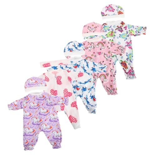 ibasenice 5 Sätze Puppenkleidung Wiedergeborenes Zubehör Mini-puppenhauszubehör Babypuppen-Outfit Puppenzubehör Für Jungen Realistische Babypuppensachen Zubehör Für Puppenkostüme Stoff von ibasenice