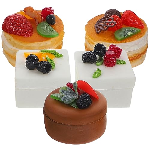 ibasenice 5 Sets DIY Kuchen DIY Kits Bezaubernde Für Künstliche Kuchen Kuchenförmige Aufbewahrungsbehälter DIY DIY Aufbewahrungsbehälter Material von ibasenice