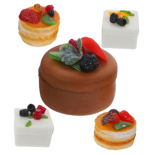 ibasenice Simulation Kuchen Lagerung Boxen 5pcs Lagerung Boxen Kit für Jungen und Mädchen en Küche Geschirr Spielzeug von ibasenice