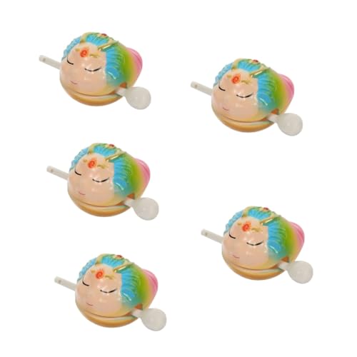 ibasenice 5 Sets Kleine Hölzerne Fische Percussion Instrument Spielzeug Spielzeug Percussion Spielzeug Instrument Spielzeug Musikinstrument Percussion Musikspielzeug Büro von ibasenice