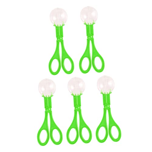 ibasenice 5 Stück Fehlerfalle Activity für aktivity für Kid Toys Kinderaktivitäten für fliegen Fallen handliche Scherenclips Scherenklammern Plastik Green von ibasenice