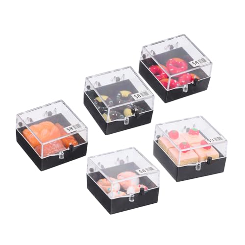 ibasenice 5 Stück Maßstab Realistische Kleine Kunststoff Kuchen Modelle Bunte Mini Dessert Figuren Für DIY Puppenhaus Dekoration ibasenice 5 Stück Maßstab Realistische Kleine Kunststoff Kuchen Modelle Bunte Mini Dessert Figuren Für DIY Puppenhaus Dekoration von ibasenice