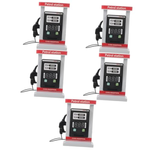 ibasenice 5 Stück Simuliertes Tankstellen Verkehrsstationsmodell DIY Tankstellenmodelle Miniatur Tankstellenmodell DIY Modell DIY Spielzeug Dekorative Tankstellenmodelle von ibasenice