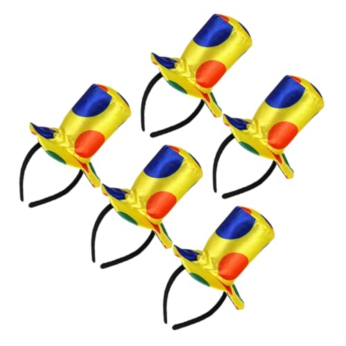 ibasenice 5 Stück Teiliges Clown Headband mit Witzigen Kleinen Hüten Vielseitiges Faschingszubehör für Frauen und Männer für Halloween Fasching Kindergeburtstag und Zirkus-mottopartys ibasenice 5 Stück Teiliges Clown Headband mit Witzigen Kleinen Hüten Vielseitiges Faschingszubehör für Frauen und Männer für Halloween Fasching Kindergeburtstag und Zirkus-mottopartys von ibasenice