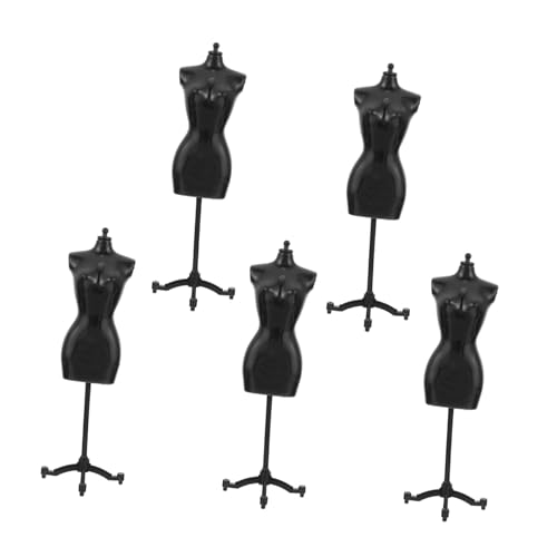 ibasenice 5 Stück Teiliges Schwarzer Mini Mannequin Halter Stabiler Puppenkleiderhalter für Puppenkleidung und Puppenhaus Zubehör zur Faltenfreien Präsentation von Puppenkleidern ibasenice 5 Stück Teiliges Schwarzer Mini Mannequin Halter Stabiler Puppenkleiderhalter für Puppenkleidung und Puppenhaus Zubehör zur Faltenfreien Präsentation von Puppenkleidern von ibasenice