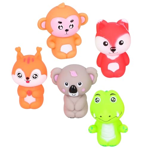 ibasenice 5 Stück Tierfiguren Marionetten Figuren Fingerspielzeug Eltern Kind Tiere Fingerpuppe Für Fingerspielzeug Hand Fingerpuppe Eltern Kind Spielspielzeug PVC von ibasenice