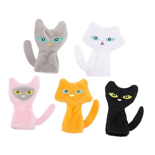 ibasenice 5 Stücke Finger Puppe Mini Hände Für Katzen Puppen Kleine Hände Finger Puppet Die Puppet Company Plüsch von ibasenice