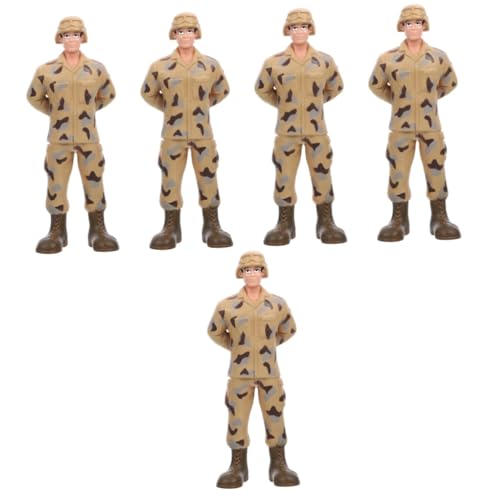 ibasenice 5 Teilige Box Professionelles Spielzeug Sandtisch Soldatenfiguren Minifigur Mini Actionfigur Mikro Landschaftsbau Dekore Mini Soldat Modelle Soldatenfiguren Layout von ibasenice