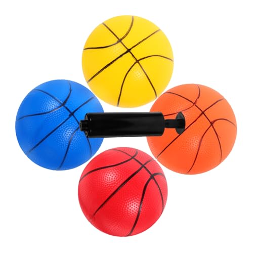 ibasenice Spielzeug-Basketball PVC Jungen Und Mädchen Weicher Indoor-Basketball Zum Spielen Hüpfburg-Set 5-teilig Jungen Und Mädchen Sport von ibasenice