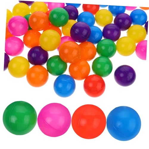 ibasenice 50 Stück -Bobo-Ball runde Meeresbälle kehrteproofballpit zurück Bälle der Ozeangrube -Spielbälle Kinder Pool Spielzeug Wasserspielzeug Ballbad Bällebad Pitbälle Plastik von ibasenice