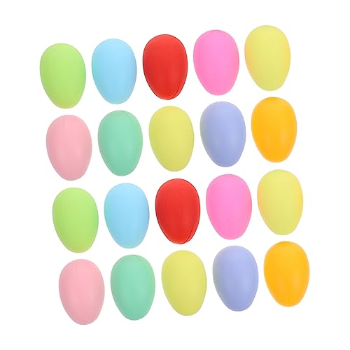 ibasenice 50 Stück Nachgeahmte Eier Eier-squishy-malset Gefälschte Eier Eiermodell Zum Selbermalen Eiersuche Füllbare Eier Vogeleiernest Ei-modell Zum Selbermachen Eierfarbe Colorful Plastik von ibasenice