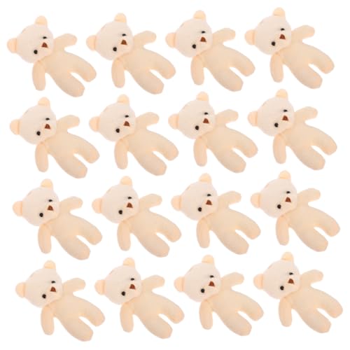 ibasenice 54 STK Mini- Plüschbären Masse Kuscheltier Bären Plüschbär klein Tiere kuschelbären Little Bear Spielzeug -Stofftier tragbare kleine Bären schöne Bärenfiguren PP Baumwolle von ibasenice