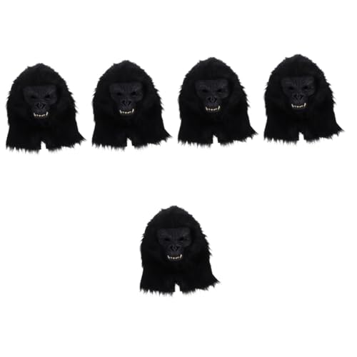 ibasenice 5St Orang-Utan-Maske grusel maske gruselige maske Halloween-Attacken Tiermaske Halloween-Gruselmaske Karnevalsmaske Halloweenkostüm Maskerade-Party-Maske dekorative Halloween-Maske von ibasenice